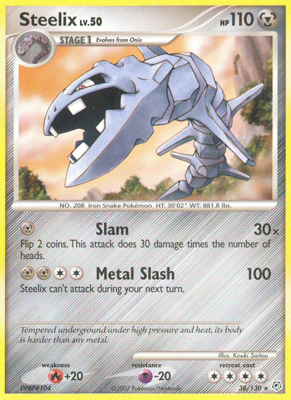Steelix – Diamond & Pearl 38/130 Pokémon card