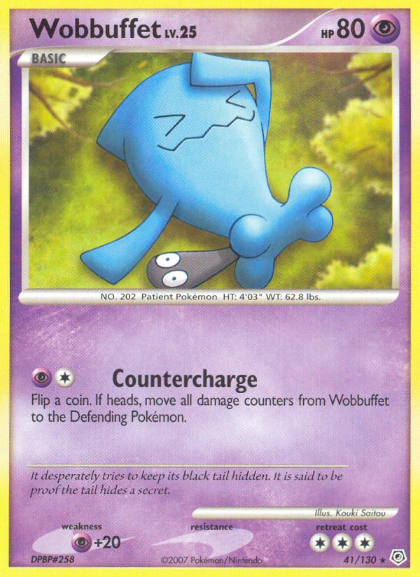 Wobbuffet – Diamond & Pearl 41/130 Pokémon card