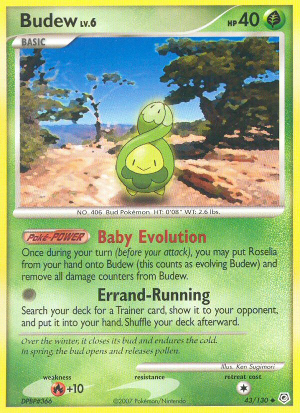 Budew – Diamond & Pearl 43/130 Pokémon card