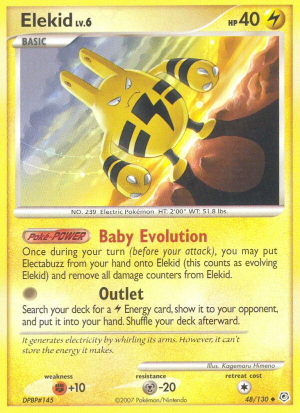 Elekid – Diamond & Pearl 48/130 Pokémon card