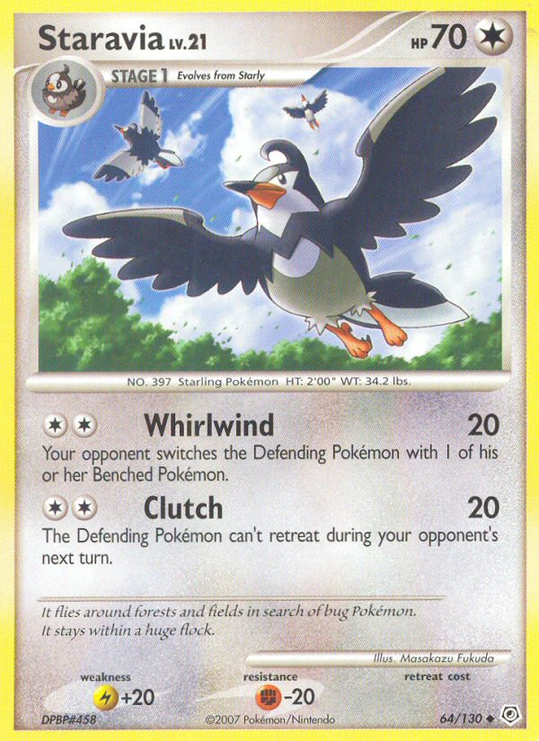 Staravia – Diamond & Pearl 64/130 Pokémon card