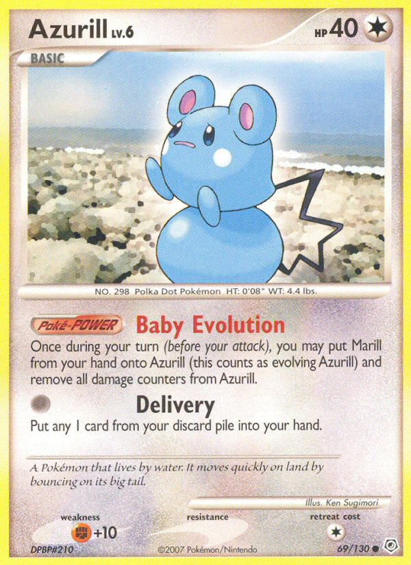 Azurill – Diamond & Pearl 69/130 Pokémon card