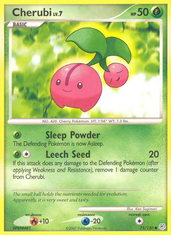 Cherubi – Diamond & Pearl 75/130 Pokémon card