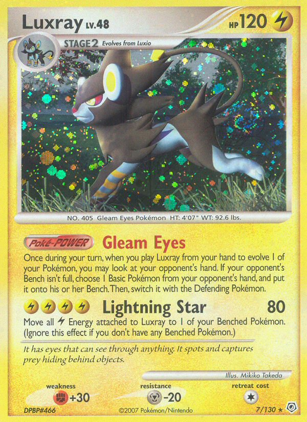Luxray – Diamond & Pearl 7/130 Pokémon card