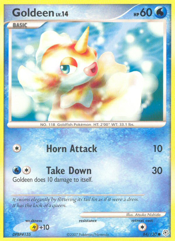 Goldeen – Diamond & Pearl 84/130 Pokémon card