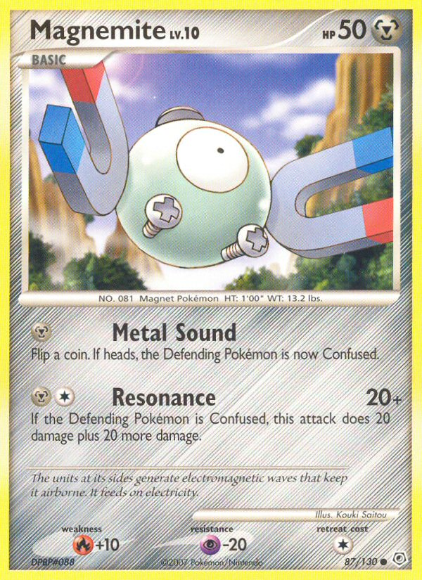 Magnemite – Diamond & Pearl 87/130 Pokémon card