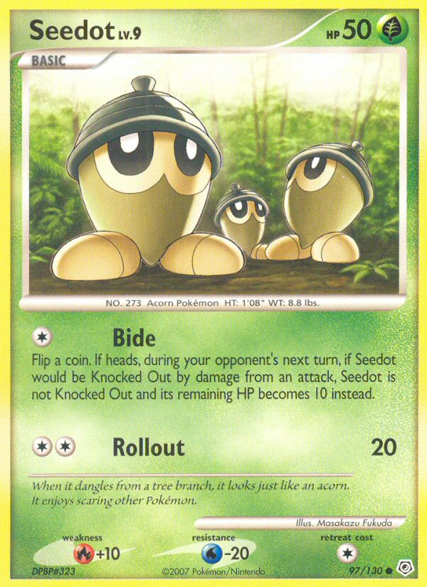 Seedot – Diamond & Pearl 97/130 Pokémon card