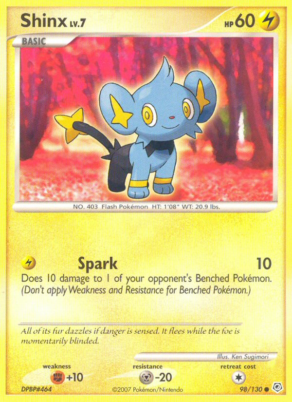 Shinx – Diamond & Pearl 98/130 Pokémon card