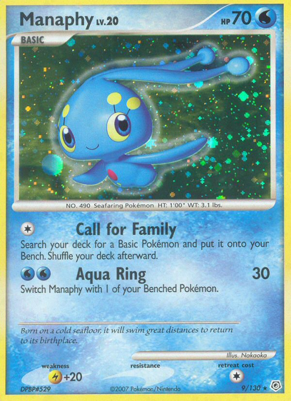 Manaphy – Diamond & Pearl 9/130 Pokémon card