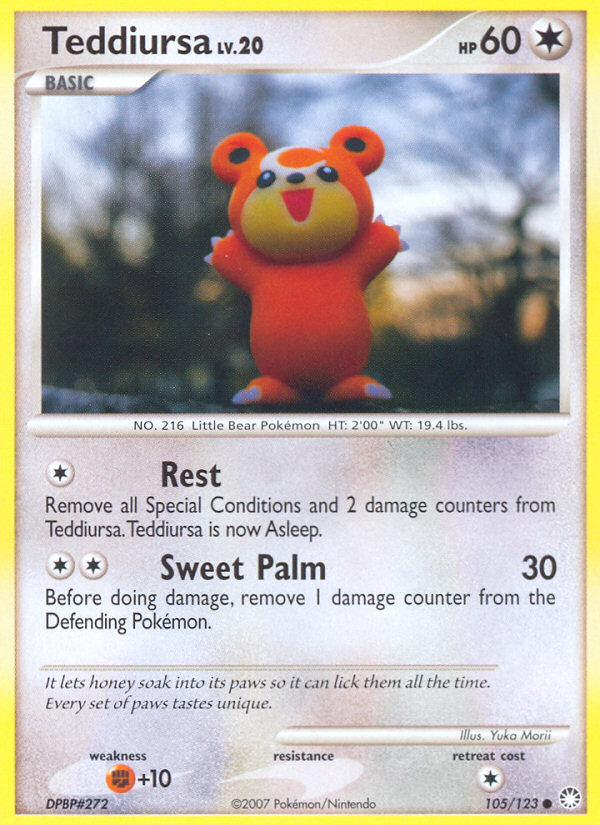 Teddiursa – Mysterious Treasures 105/123 Pokémon card