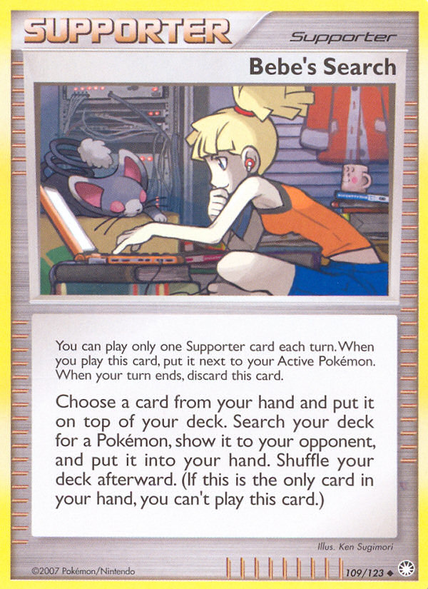 Bebe's Search – Mysterious Treasures 109/123 Pokémon card