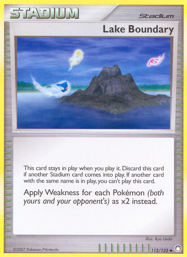 Lake Boundary – Mysterious Treasures 112/123 Pokémon card
