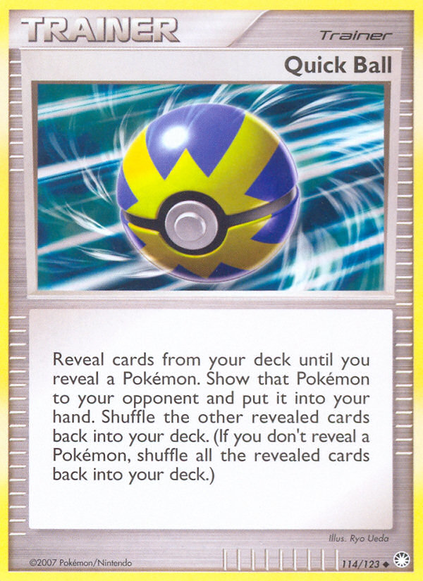 Quick Ball – Mysterious Treasures 114/123 Pokémon card