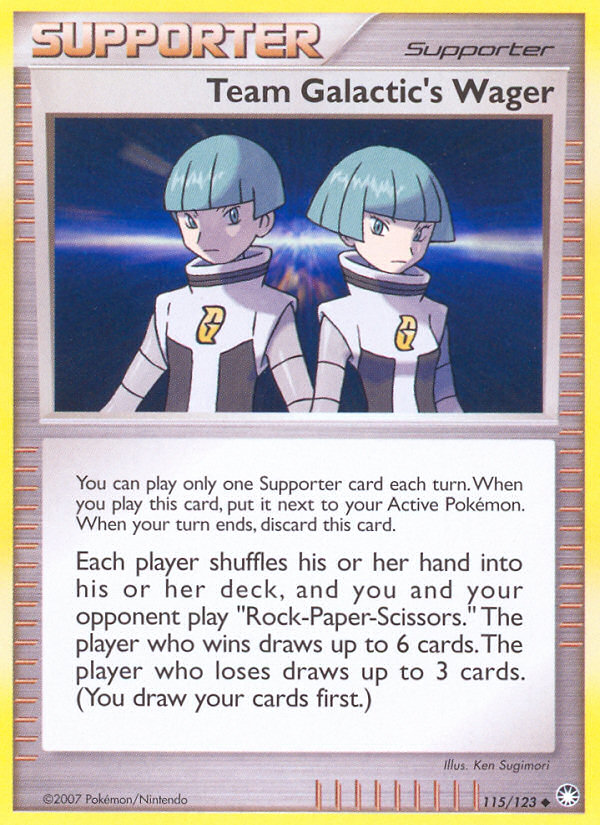 Team Galactic's Wager – Mysterious Treasures 115/123 Pokémon card