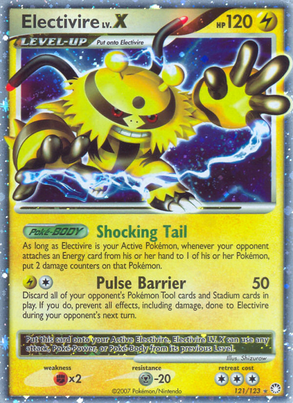 Electivire LV.X – Mysterious Treasures 121/123 Pokémon card