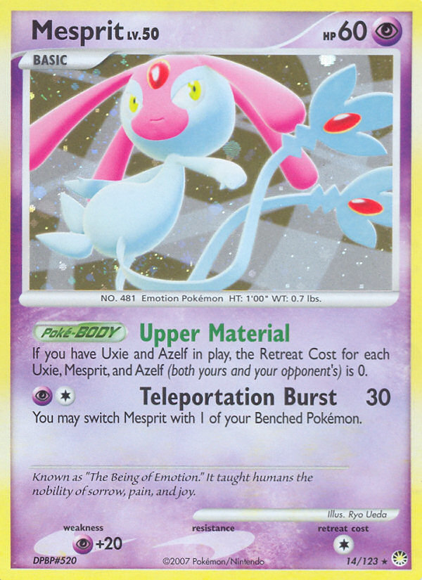 Mesprit – Mysterious Treasures 14/123 Pokémon card