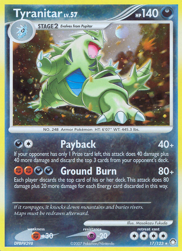 Tyranitar – Mysterious Treasures 17/123 Pokémon card