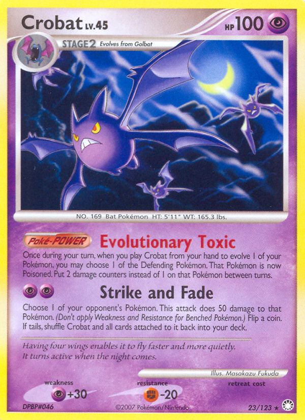 Crobat – Mysterious Treasures 23/123 Pokémon card