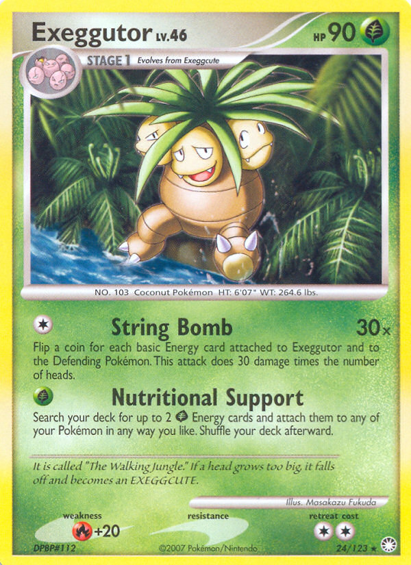 Exeggutor – Mysterious Treasures 24/123 Pokémon card