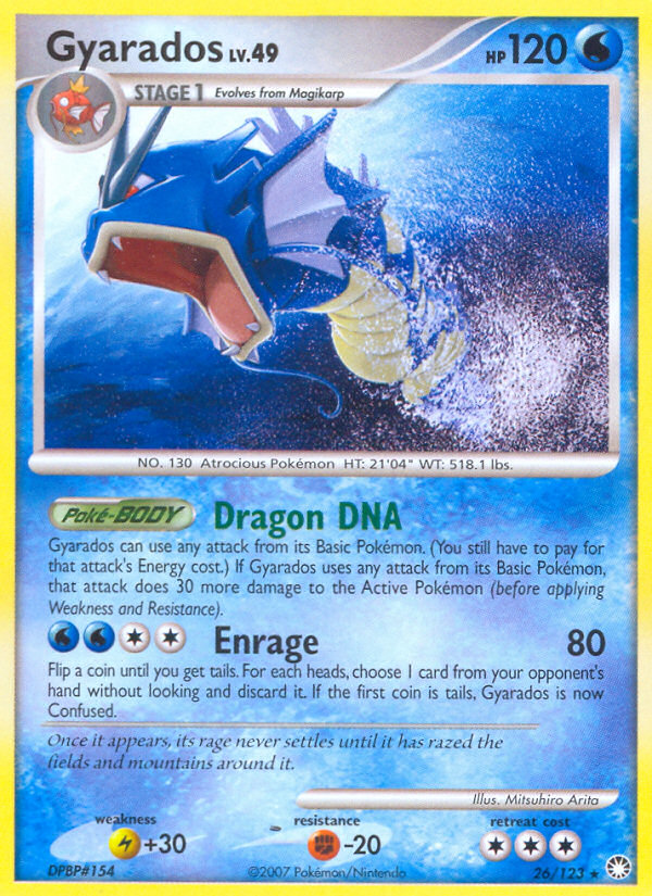 Gyarados – Mysterious Treasures 26/123 Pokémon card