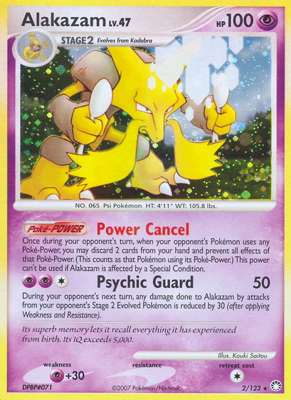 Alakazam – Mysterious Treasures 2/123 Pokémon card