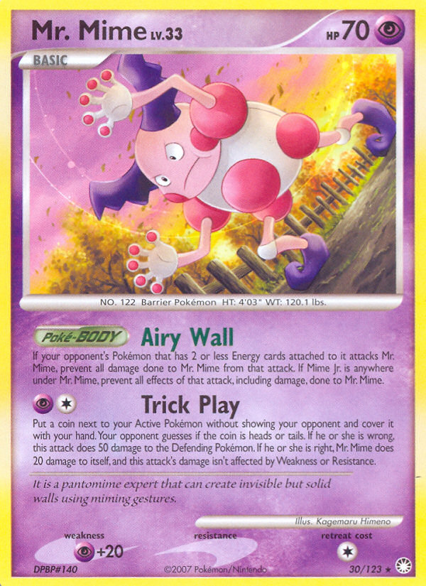 Mr. Mime – Mysterious Treasures 30/123 Pokémon card