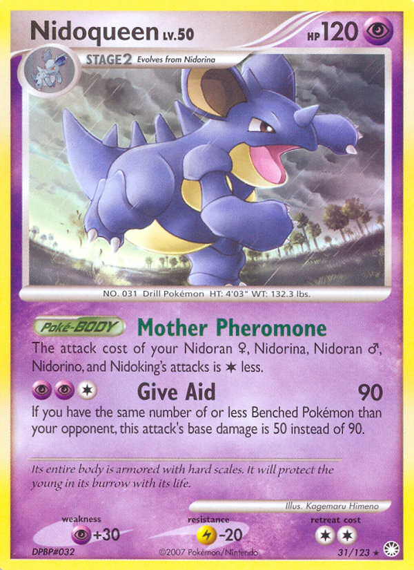 Nidoqueen – Mysterious Treasures 31/123 Pokémon card