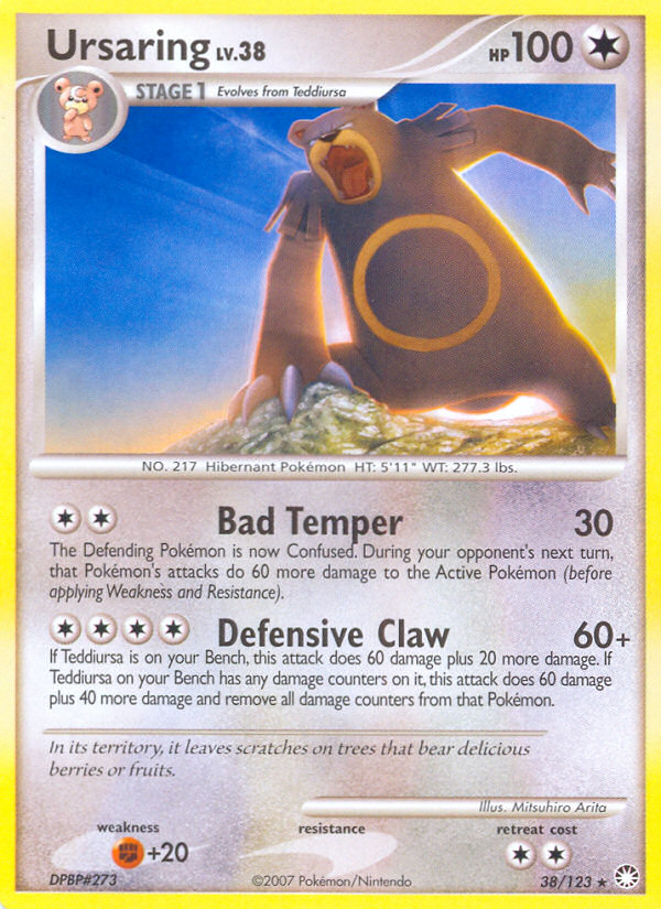 Ursaring – Mysterious Treasures 38/123 Pokémon card