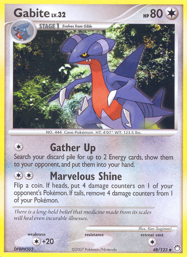 Gabite – Mysterious Treasures 48/123 Pokémon card