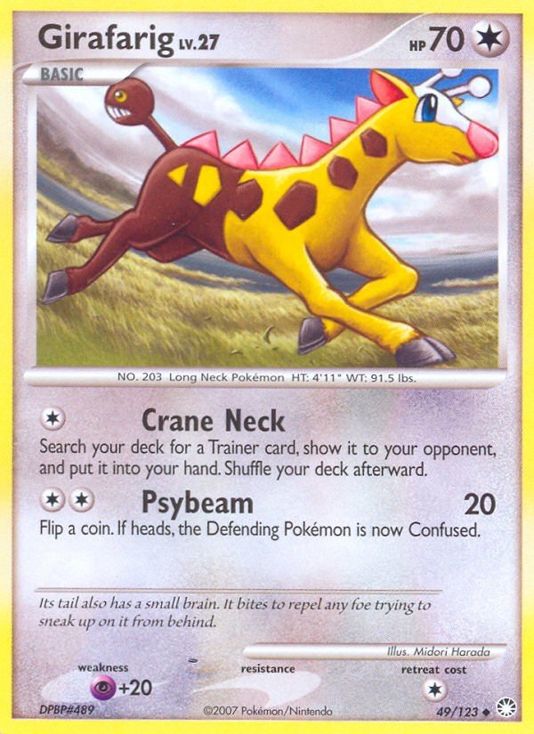 Girafarig – Mysterious Treasures 49/123 Pokémon card