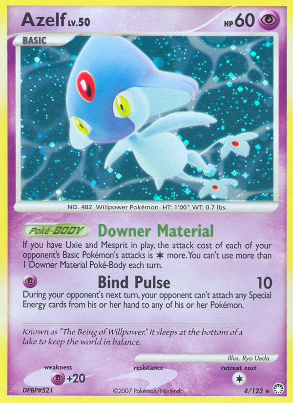 Azelf – Mysterious Treasures 4/123 Pokémon card