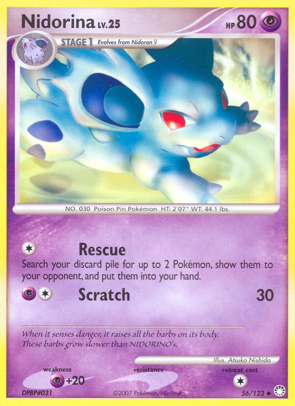 Nidorina – Mysterious Treasures 56/123 Pokémon card