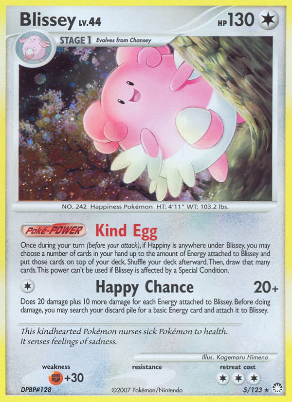 Blissey – Mysterious Treasures 5/123 Pokémon card