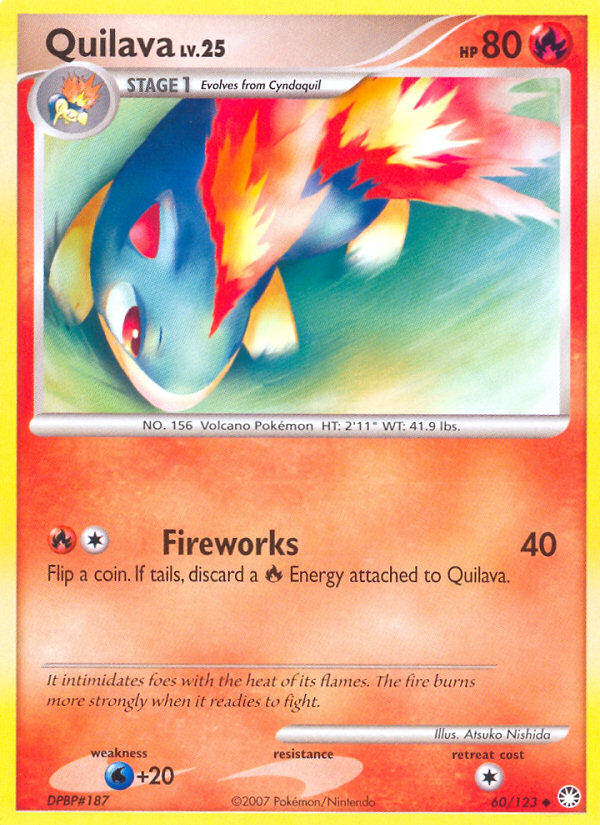 Quilava – Mysterious Treasures 60/123 Pokémon card