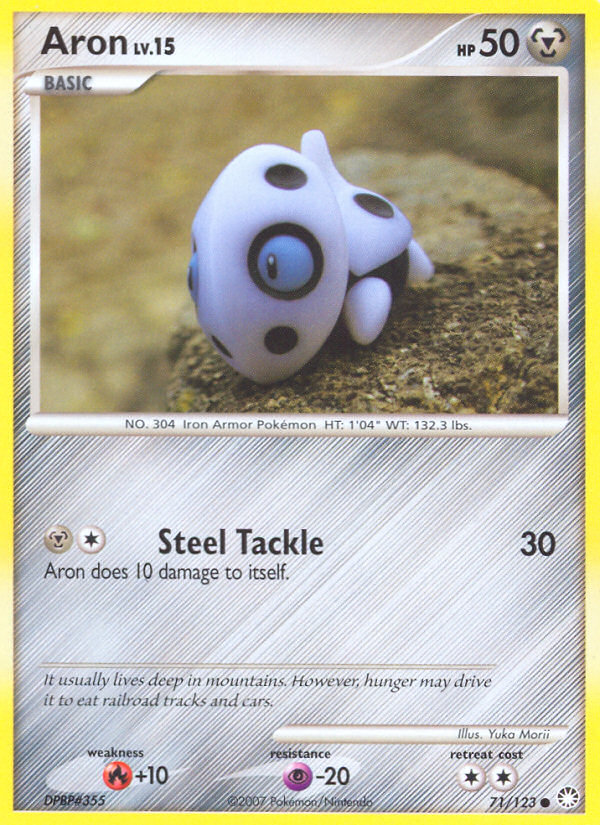 Aron – Mysterious Treasures 71/123 Pokémon card