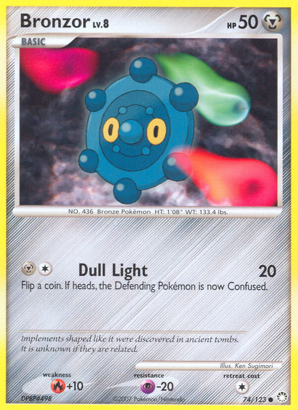 Bronzor – Mysterious Treasures 74/123 Pokémon card