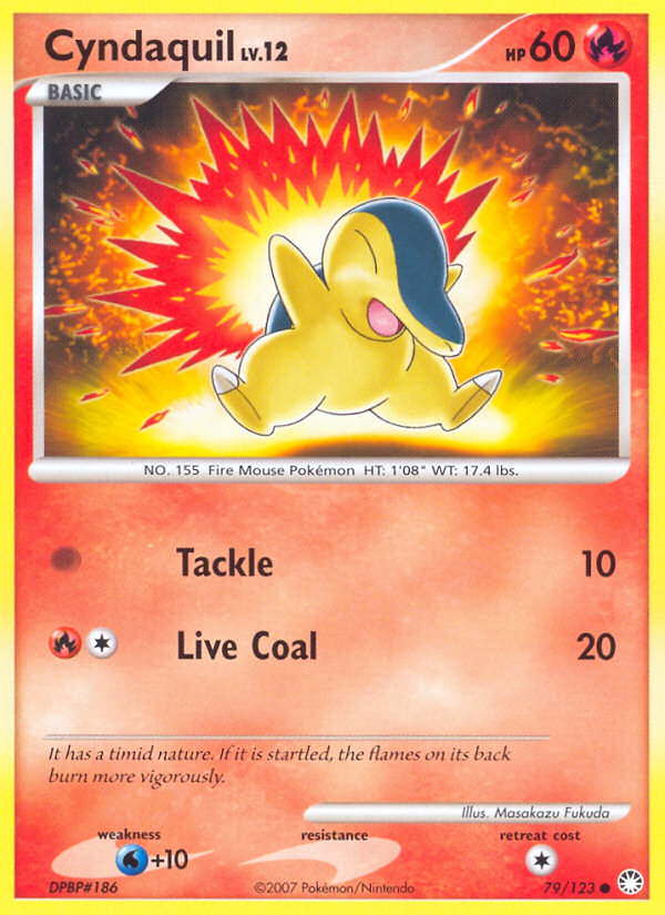Cyndaquil – Mysterious Treasures 79/123 Pokémon card