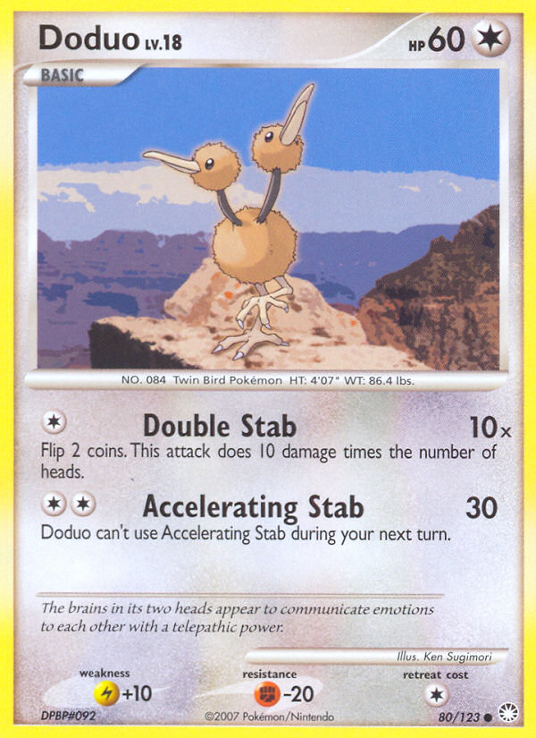 Doduo – Mysterious Treasures 80/123 Pokémon card