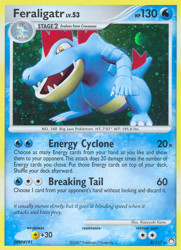 Feraligatr – Mysterious Treasures 8/123 Pokémon card