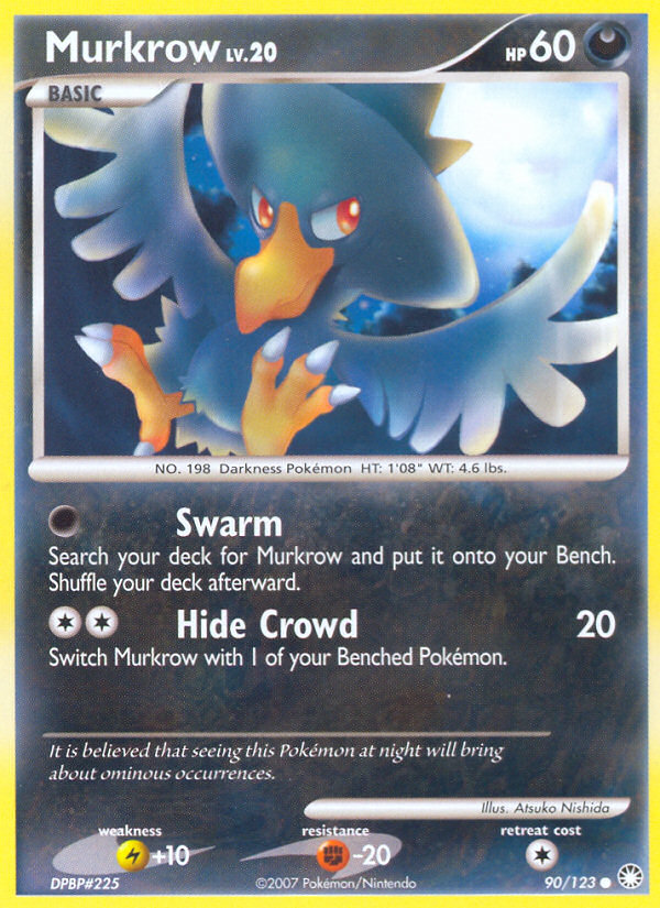 Murkrow – Mysterious Treasures 90/123 Pokémon card