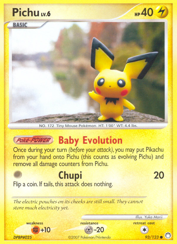 Pichu – Mysterious Treasures 93/123 Pokémon card