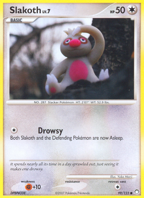 Slakoth – Mysterious Treasures 99/123 Pokémon card