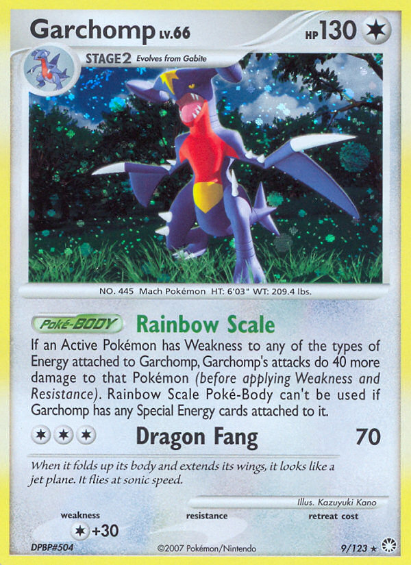 Garchomp – Mysterious Treasures 9/123 Pokémon card