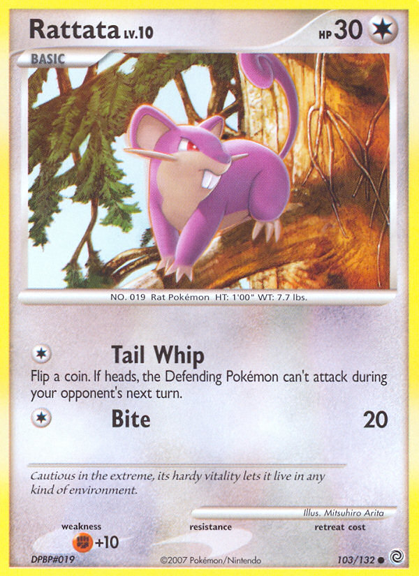 Rattata – Secret Wonders 103/132 Pokémon card