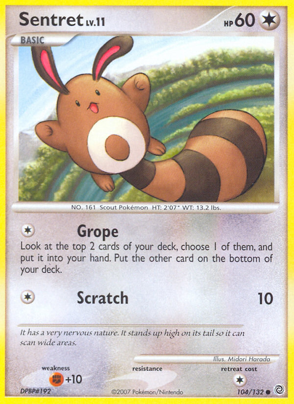 Sentret – Secret Wonders 104/132 Pokémon card