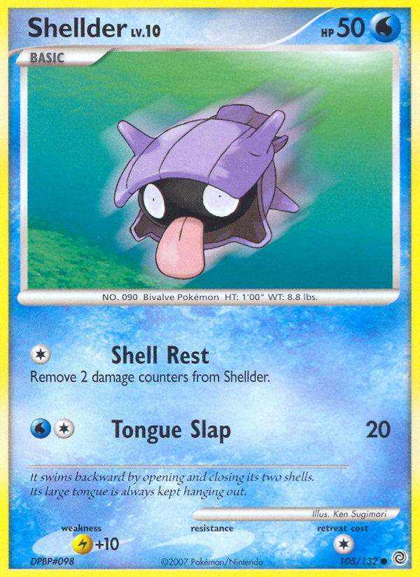 Shellder – Secret Wonders 105/132 Pokémon card