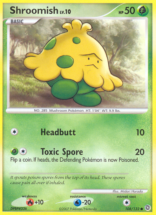 Shroomish – Secret Wonders 108/132 Pokémon card