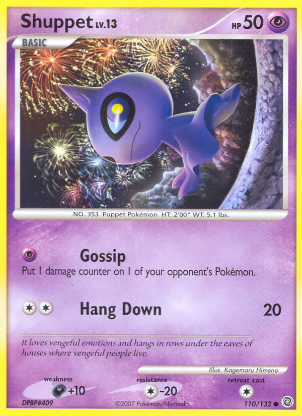 Shuppet – Secret Wonders 110/132 Pokémon card