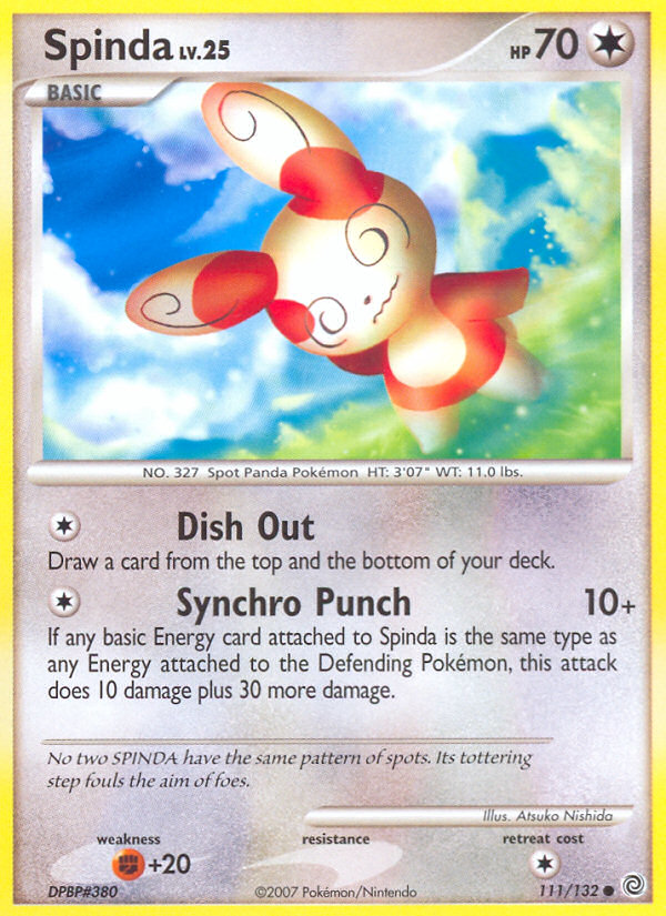Spinda – Secret Wonders 111/132 Pokémon card