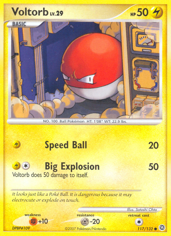 Voltorb – Secret Wonders 117/132 Pokémon card